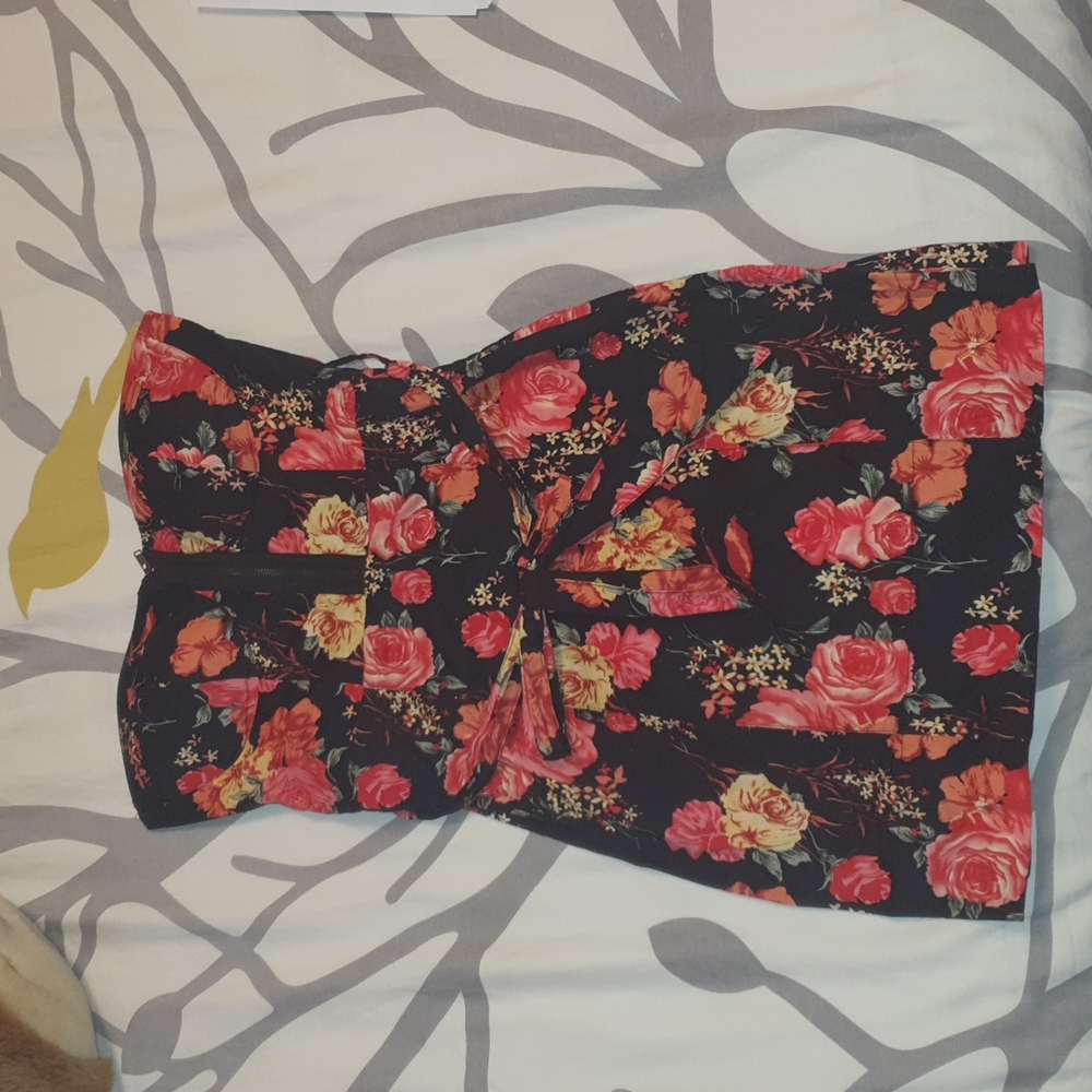 A cute floral mini-dress